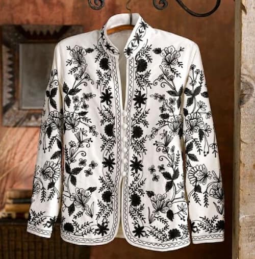 کت سوزن دوزی سنتی مناسب استایل مجلسی